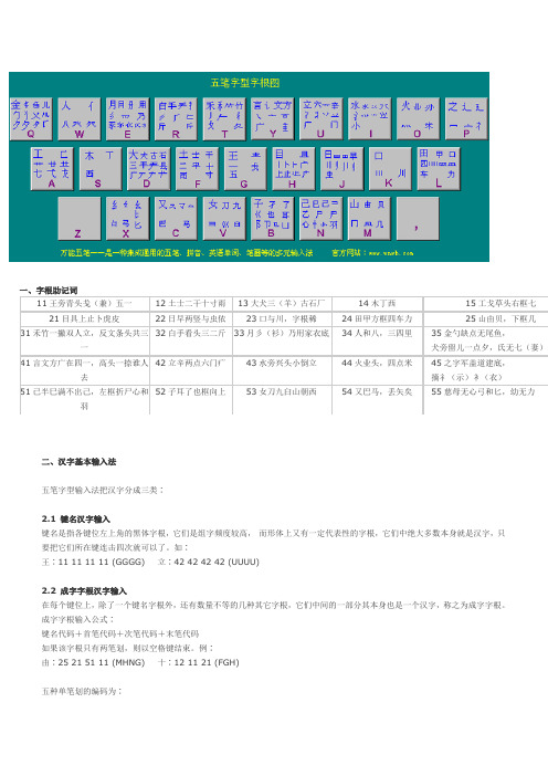 五笔打字练习 百度文库