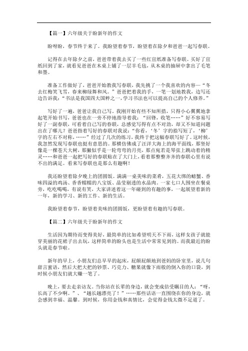 作文盼500字六年级 - 百度文库