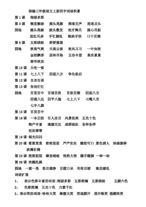园地摇头晃脑披头撒发张牙舞爪提心吊胆面红耳赤手忙脚乱眼疾手快口干
