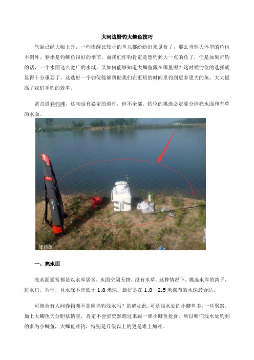 钓鲫鱼技巧口诀 - 百度文库