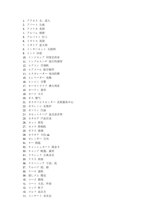 日文商务书信范文 能力考n1片假名考前练习题 百度文库