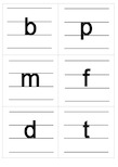 四线三格26个拼音字母表 