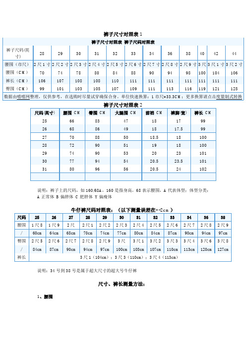 男士2尺4的裤子是多少码【2尺4的裤子是多少码】