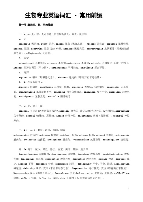 英语单词中的否定前缀 un,il, in - 百度文库