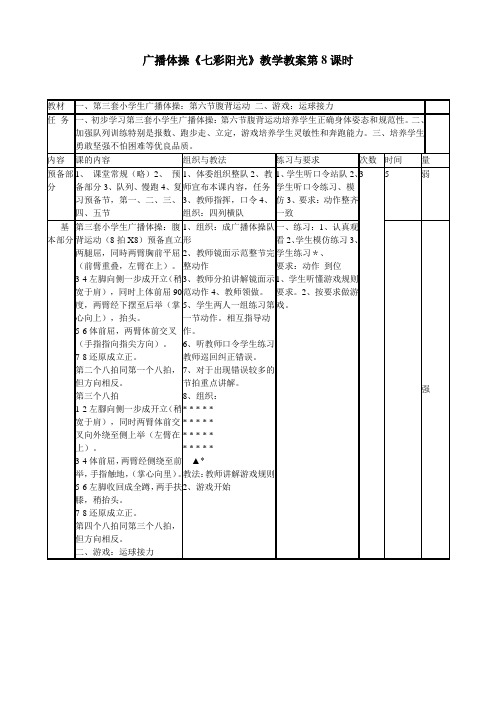 体操教学教案_教案模板范文 小学语文_体操教案模板