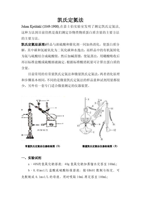 凱氏定氮法原理:樣