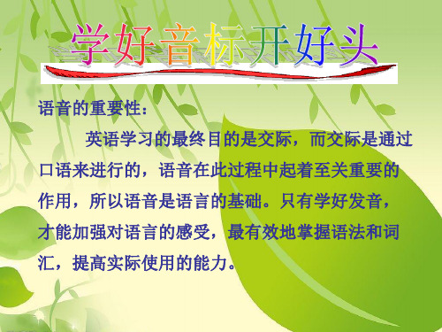 口语来进行的,语音在此过程中起着至关重要的 作用,所以语音是语言的