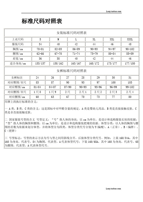 服裝尺碼|34|40|42|44|46|48| 胸圍/cm|78-81|82-85|86-89|90-93|94