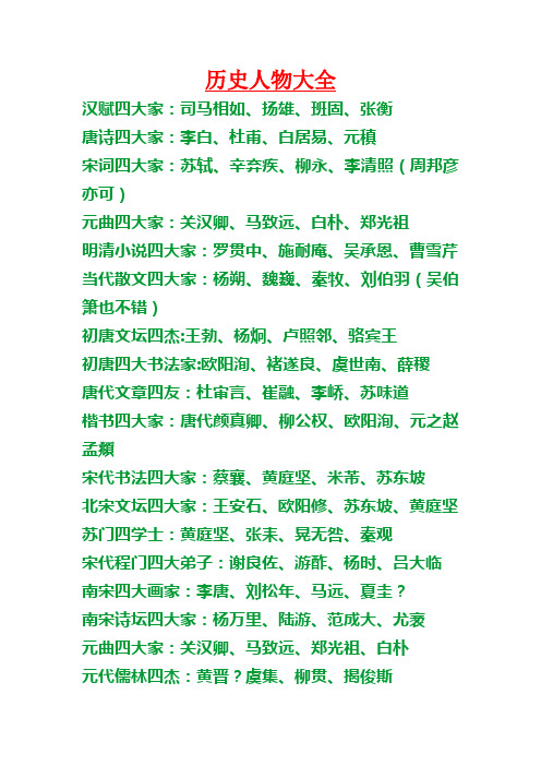 封神榜人物大全介绍 - 百度文库