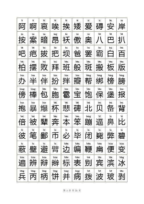 常用汉字简体7000字 百度文库