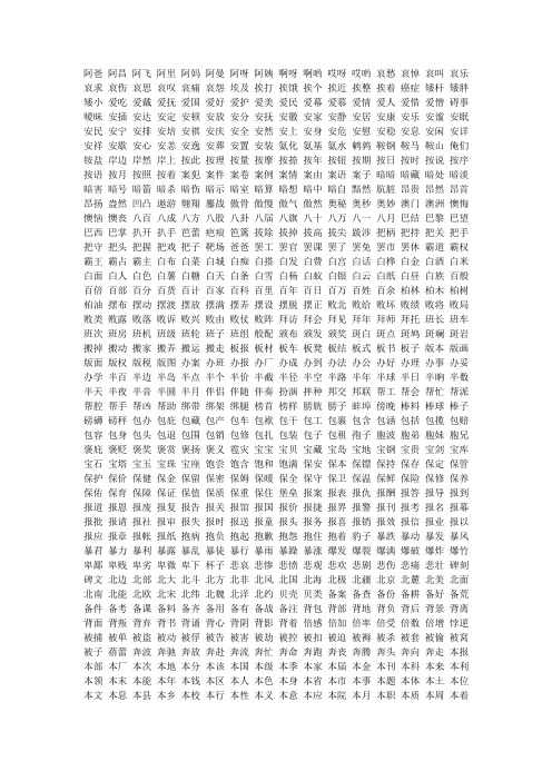 两字词语大全 - 百度文库