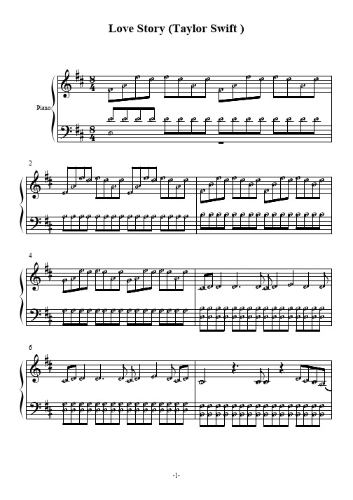 love story简谱 - 百度文库