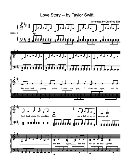 love story简谱 - 百度文库