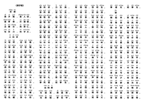 弟子规带拼音版 - 百度文库