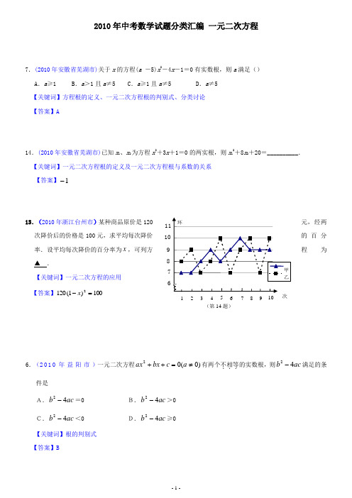 一元二次方程式的公式解及二次函数图形 百度文库