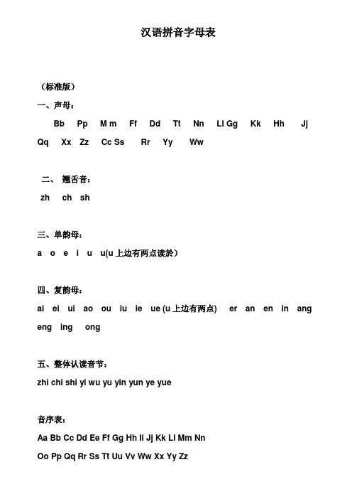 二十四個拼音字母表 - 百度文庫