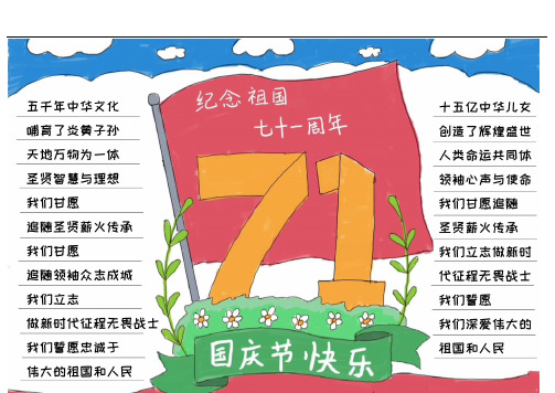 71周年手抄报内容文字 - 百度文库