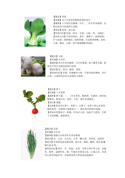 农场各类植物科属 百度文库