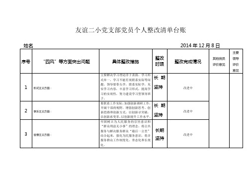 整改|时限|整改完成情况|其他党员|评价意见|主要|领导|评价|意见 1