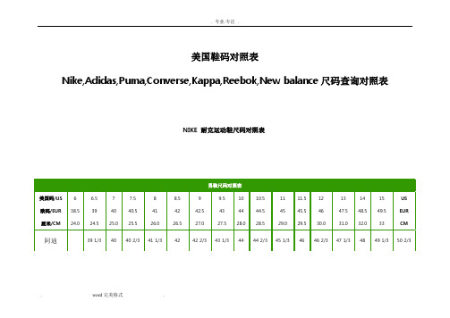  us和uk鞋码对照表(usuk鞋码对照表什么意思) 第1张