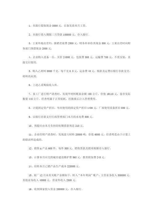 会计基础知识学习笔记 百度文库