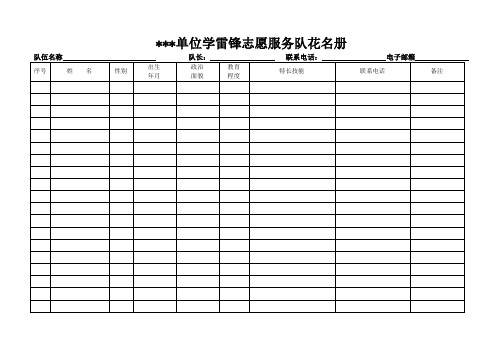 志愿者队伍名称大全 - 百度文库