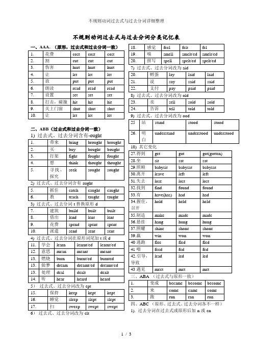 (原形,过去式和过去分词一致) 1.|花费|cst|cst|cst| 2.