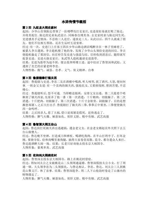 陈达的兄弟朱武设计,同杨春自缚其身,去史家村求与陈达同生死,史进感