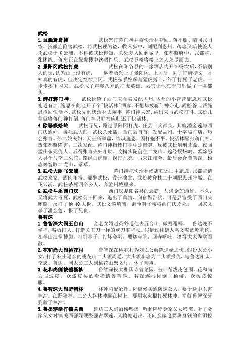 蒋忠又暗使差人杀武松于飞云浦,不料被武松得知