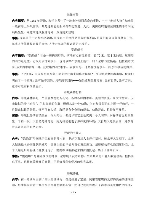凡是遇到它的船只都在劫难逃,为此,美国政府邀请法国生物学者阿龙纳斯