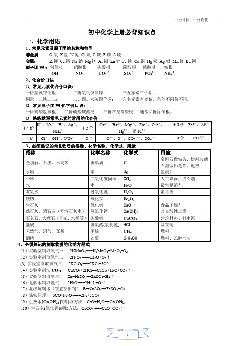 一,化學用語 1,常見元素及原子團的名稱和符號 非金屬:o氧h氫n氮cl氯c