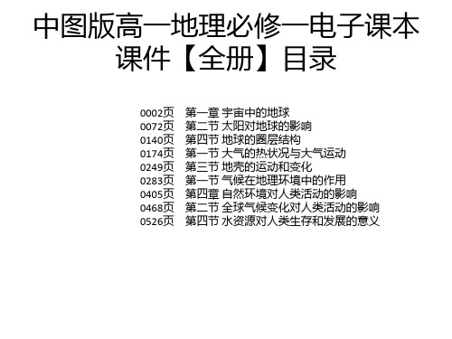 地理必修一电子课本 百度文库