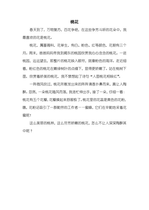 桃花,属蔷薇科,花单生,有白,粉色,红等颜色,花期有三个月.