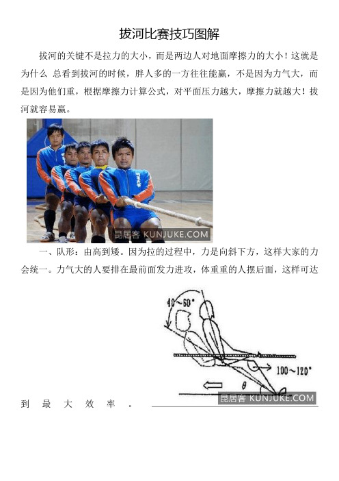 这就是为什么总看到拔河的时候,胖人多的一方往往能赢,不是因为力气大