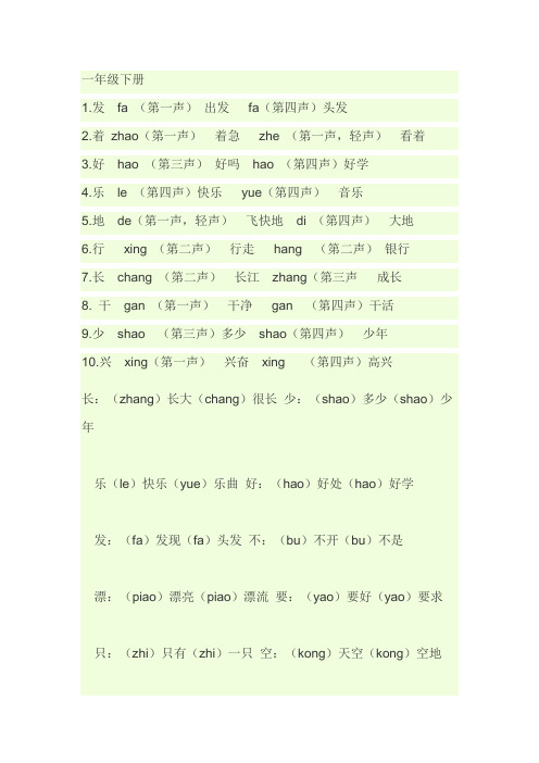 着zha(第一声)着急zhe(第一声,轻声)看着3.