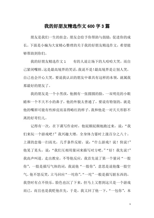 我的新朋友作文600字 - 百度文库
