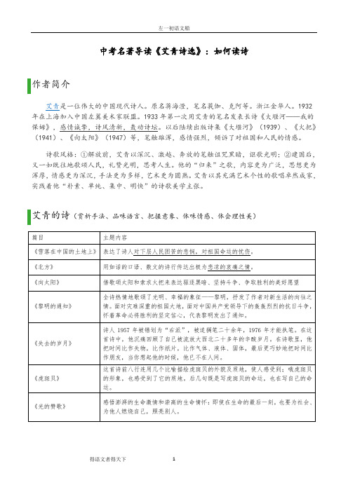 1933年第一次用艾青的筆名發表長詩《大堰河——我的