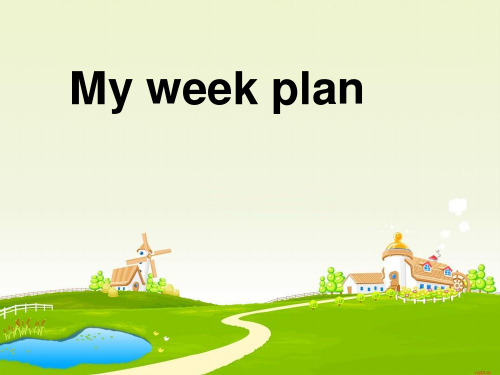 my week plan watch tv read bks fly kites rw