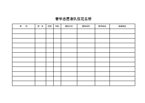 志愿者队伍名称大全 - 百度文库