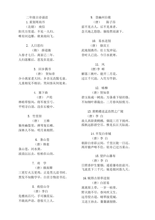 重别周尚书 (北朝)庾信 阳关万里道,不见一人归.