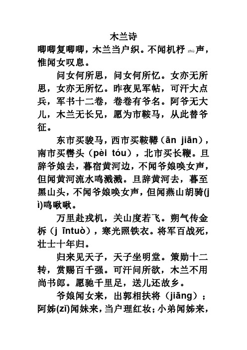 阿爷无大儿,木兰无长兄,愿为市鞍马496_702竖版 竖屏