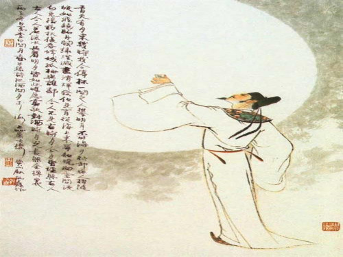 天子呼来不上船, 自称臣是酒中仙.