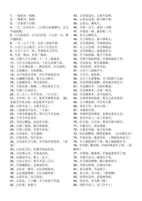 农家谚语 - 百度文库