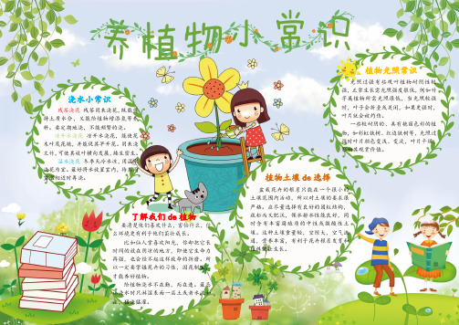 关于植物的手抄报 - 百度文库