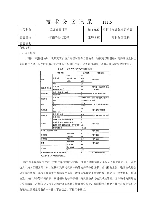 技術交底記錄tj1.