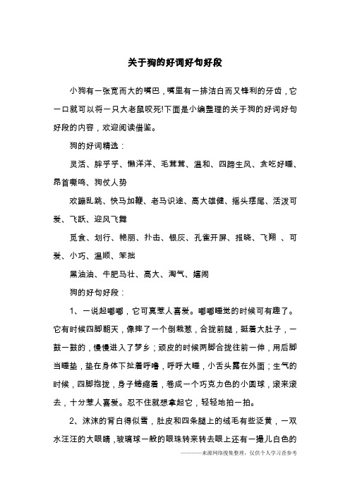 小狗的房子好词好句摘抄 - 百度文库