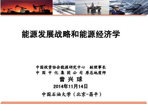 投资协会能源研究中心 副理事长 中国中化集团公司 原总地质师 曾兴球