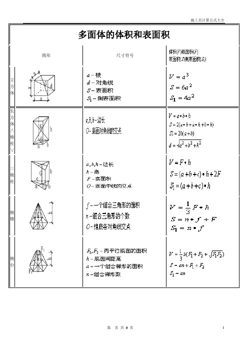 圆柱表面积体积公式 - 百度文库