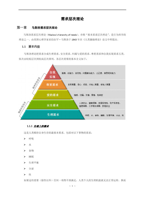 馬斯洛需求層次理論(maslws hierarchy f needs),亦稱基本需求層次