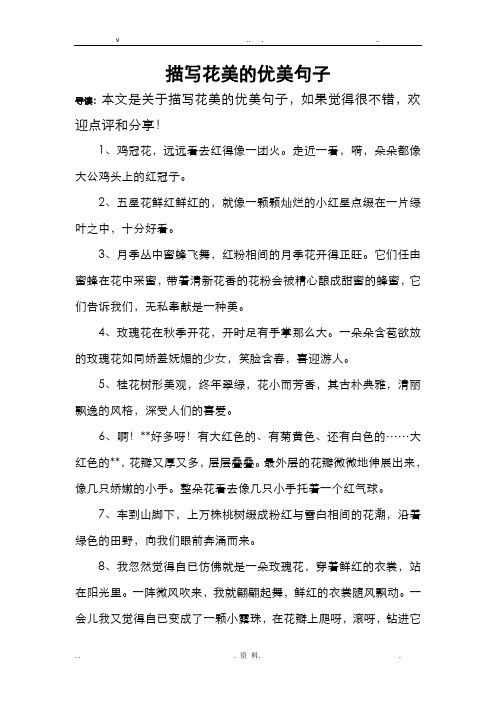 2,五星花鲜红鲜红的,就像一颗颗灿496_702竖版 竖屏